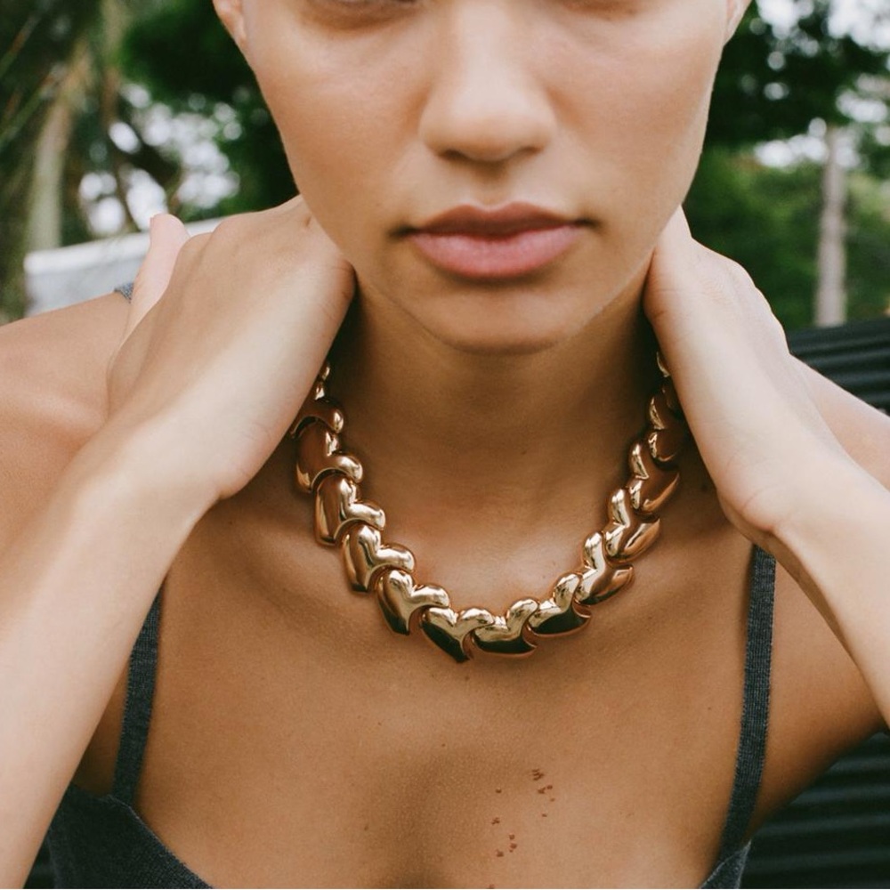 Zara Chunky Gold Link Necklace